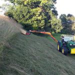 bagger-tom Böschungen mähen, Feldarbeiten